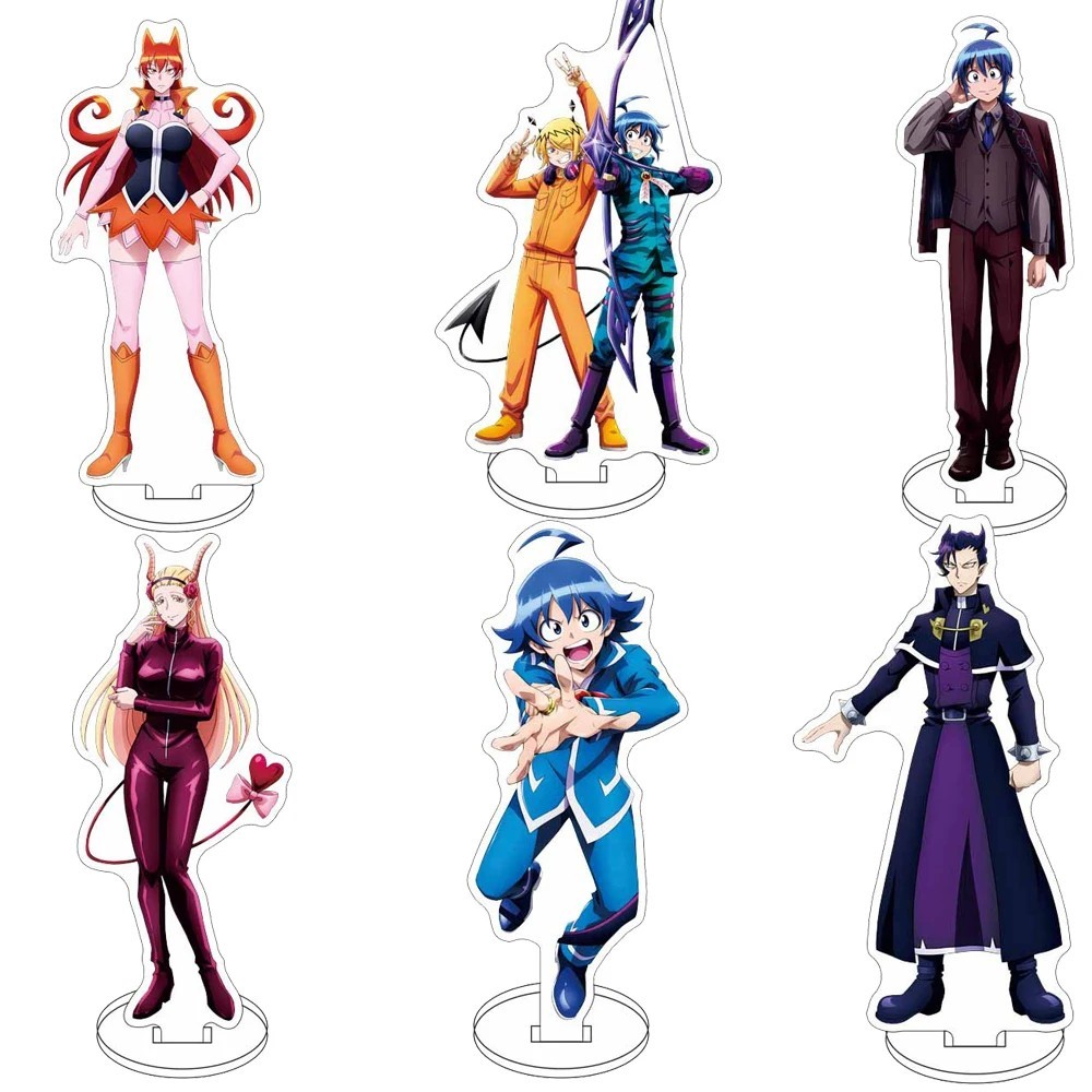 อะนิเมะ Standee Model ยินดีต้อนรับสู่โรงเรียนปีศาจ Iruma-kun Entering School Iruma Mica อะคริลิคโต๊ะ