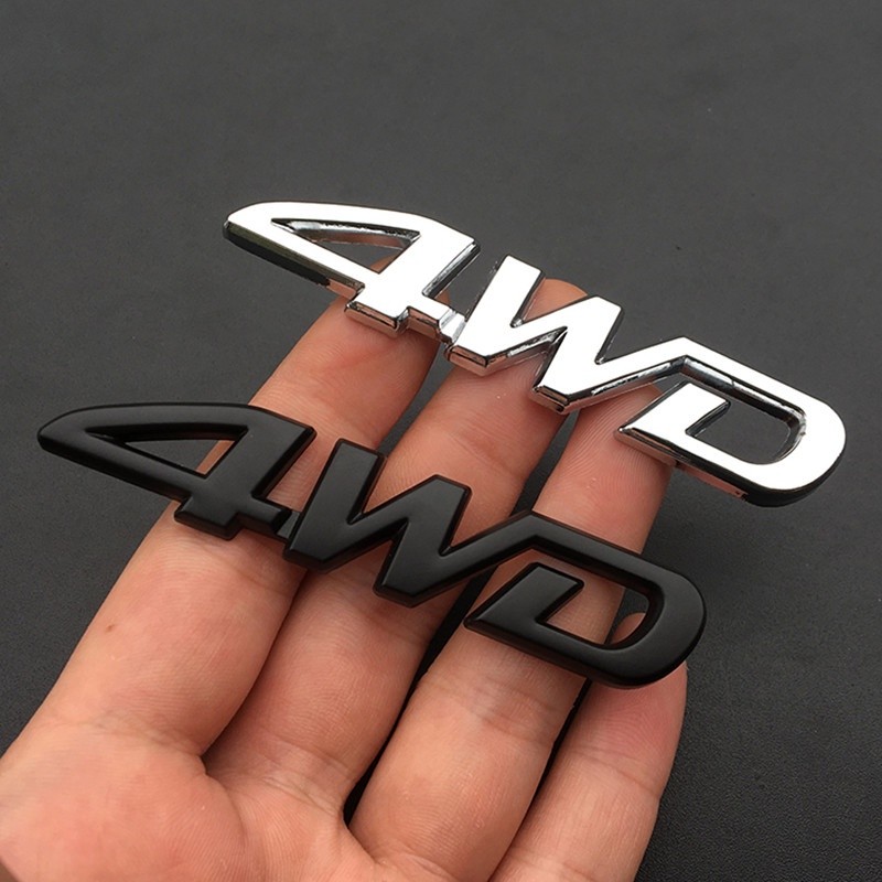 4wd โลหะ Chrome สติกเกอร์ 3D รูปแบบโลโก้ 4X4 สําหรับตกแต่งรถ Honda CRV Accord Civic Suzuki Grand Vit