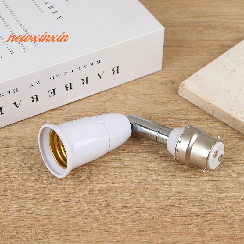 [NT-t] 1 ชิ้น B22 ถึง E27 Extender สกรู E26 ผู้ถือหลอดไฟอะแดปเตอร์ 90 Drgee หมุนได้ Bendable Light Soet Holder Converter [ใหม่]