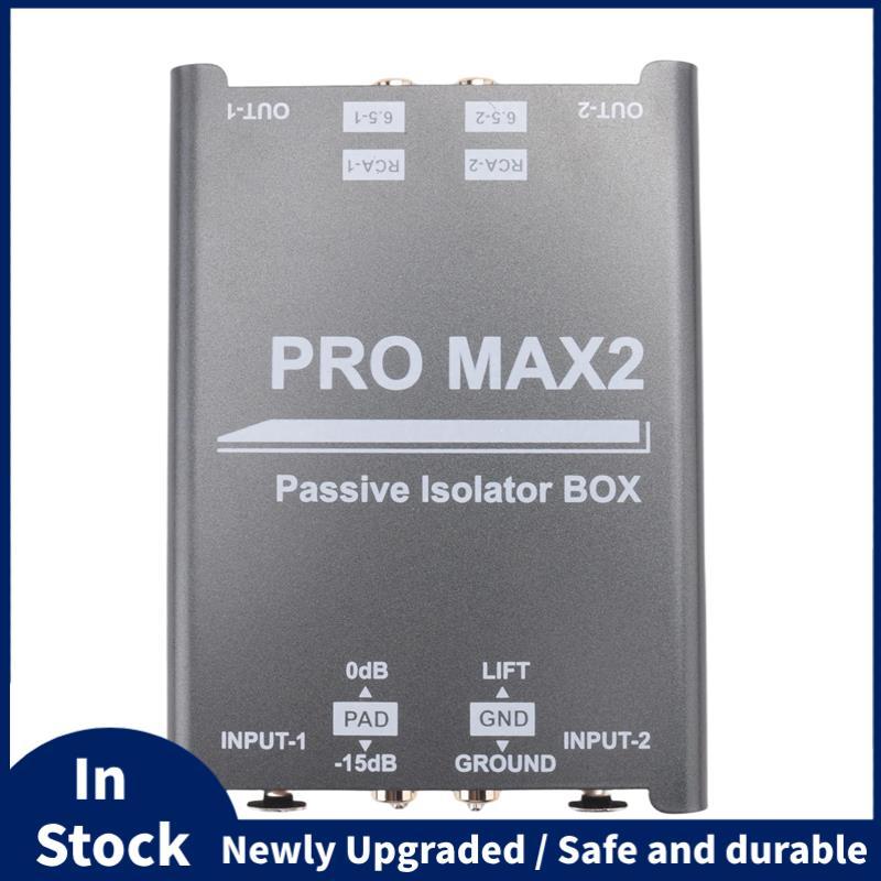 2-Way Audio Isolator Audio Current Noise Eliminator XLR 6.5 Isolator Mixer Live Broadcast