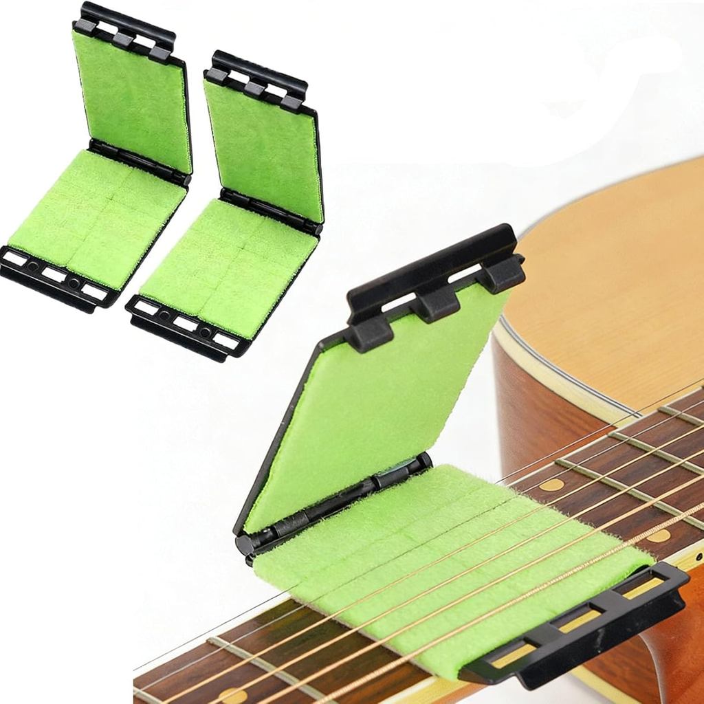 Fret Floss Guitar String Cleaner Scrubber, Guitar String Cleaner Clean Fretboard Cloth Tool Scrubber