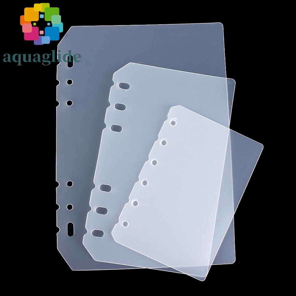 AQUAGLIDE Notebook Divider Matte Students Board Page Transparent Inner Paper Agenda Planner Separato