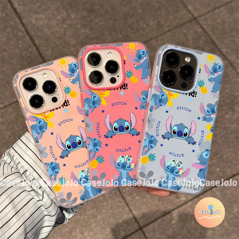 เคสโทรศัพท์สองชั้นหนา สีใสเหมือนเยลลี่ ลายสติทช์ จากสติช สำหรับ Samsung A53 A23 A33 A11 A13 A32 A03 A12 A52 A21 A71 A51
