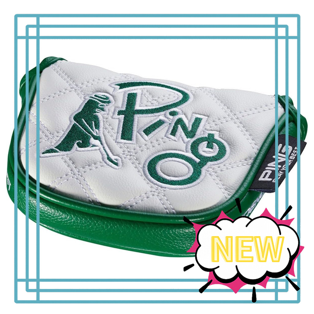 PING PING Head Cover MR.PING Quilted Putter Cover Yellow