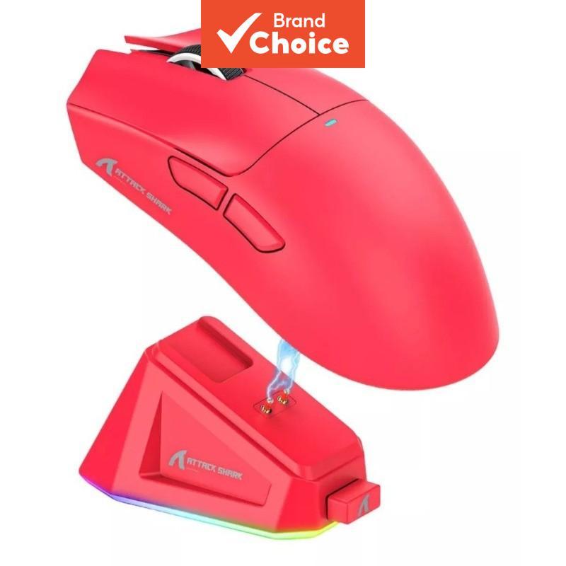 เมาส์เกมมิ่ง Attack Shark X11 โหมด 3 แบบ เซ็นเซอร์ PAW3311 ชาร์จแม่เหล็ก RGB น้ําหนัก 59 กรัม สําหรั