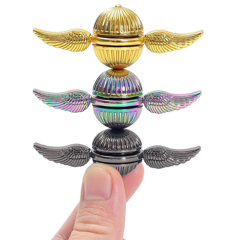 Popular~Cupid Zinc Alloy Fidget Spinner Creative Rotating Gadget Leisure Colorful Harry Potter Angel