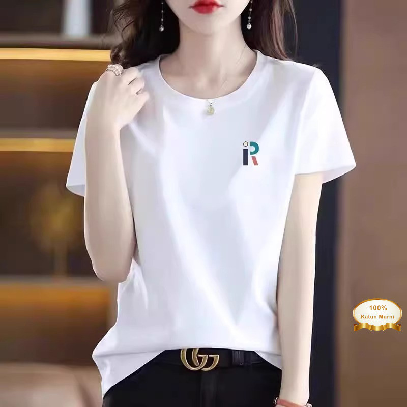 ผ้าฝ้ายสั้นคอปก motifs2026 multifunction รอบเสื้อยืดหลวม codwomens วัสดุ Fashion2026sle2025whitehem 