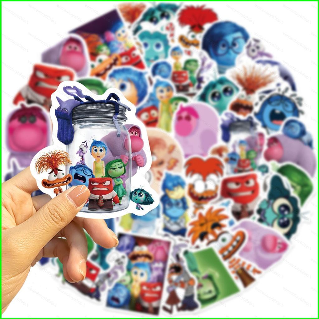 G2P 50 ชิ้น/เซ็ตภายใน 2 JOY DISGUST สติกเกอร์บุคลิกภาพตกแต่งกีตาร์โน้ตบุ๊คกระเป๋าเดินทาง DIY P2G