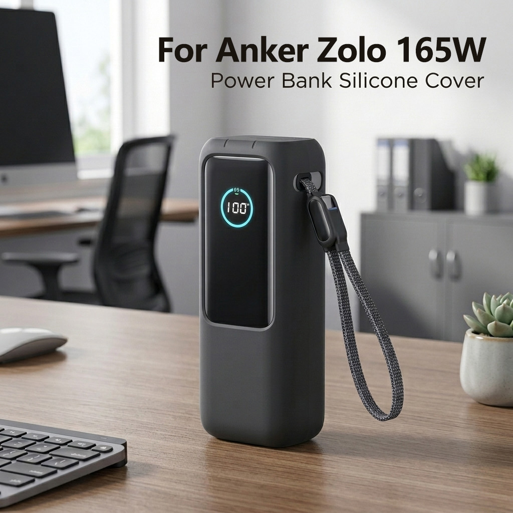 ใหม่ปลอกซิลิโคนสําหรับ Anker Zolo 165W Power Bank Anti-drop ฝาครอบป้องกันแบบพกพากระเป๋าเดินทางสําหรับ A1695