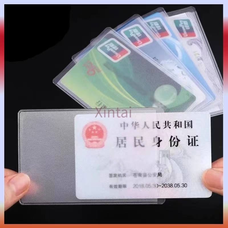 Xintai ซองใสใส่บัตร atm บัตรประชาชน กระเป๋าใส่บัตร ป้องกันรอยขีดข่วน การเสื่อมสภาพของบัตร