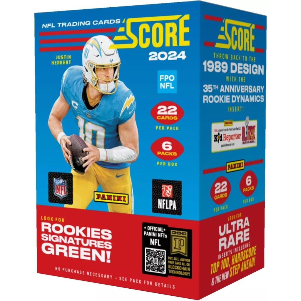 2024 การ์ดสะสมฟุตบอล Panini Score NFL Blaster Box