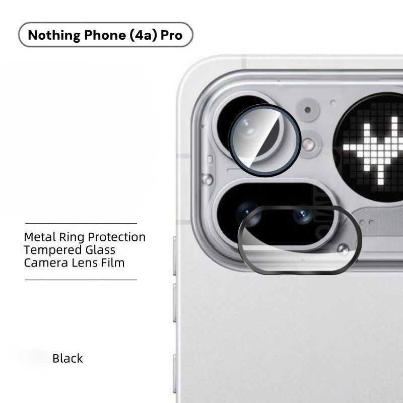 สําหรับฟิล์มป้องกันหัวกล้อง Nothing Phone 4a Pro, กรอบโลหะ, ฟิล์มเลนส์แก้ว eagle eye รวมทุกอย่าง