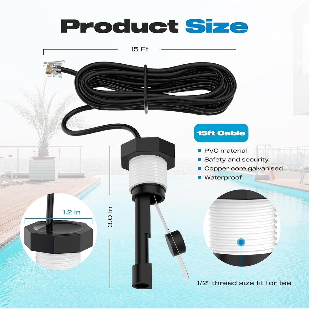 สวิตช์ไหล, GLX-FLO-RP สําหรับ Hayward Goldline Aquarite เกลือระบบโลหะสระว่ายน้ํา Flow Sensor เหมาะสํ