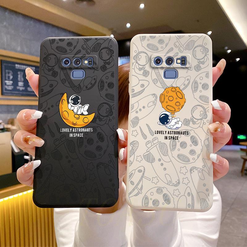 เคส samsung Galaxy Note 9 เคสโทรศัพท์ภาพประกอบนักบินอวกาศแบบนิ่มซิลิโคน TKR
