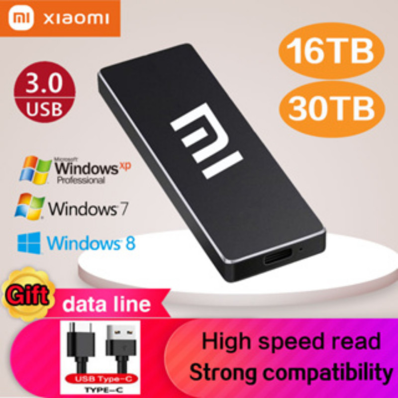 ⚡️ ⚡️ฮาร์ดไดรฟ์ภายนอก  SSD  128TB 64TB 30TB 16TB USB 3.0 แบบพกพา 1TB 2TB 4TB