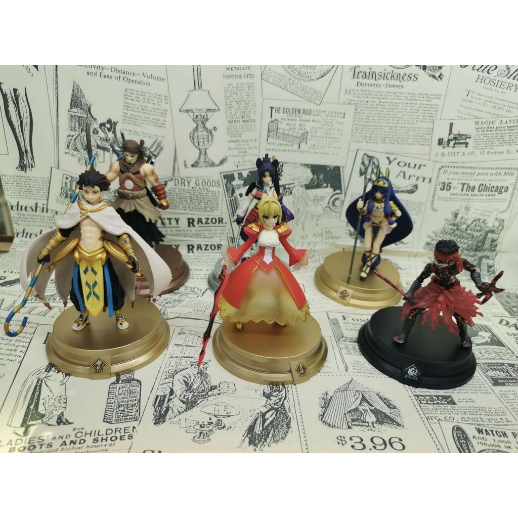 6 ประเภท Saaiba เกมกระดาน Fate Night Fate fgo สี่กล่องไข่รูปตุ๊กตา