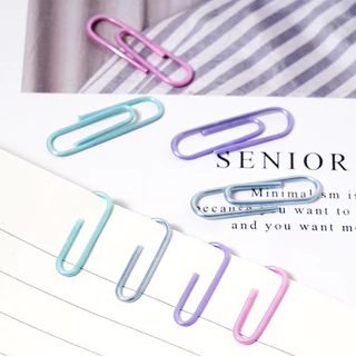 ✅คลิปหนีบกระดาษ ลวดเสียบกระดาษ 🌟สีพาสเทลอุปกรณ์จัดระเบียบเอกสาร หนีบแน่นไม่เป็นสนิม ออฟฟิศ/โรงเรียน เครื่องเขียนพร้อมส่ง