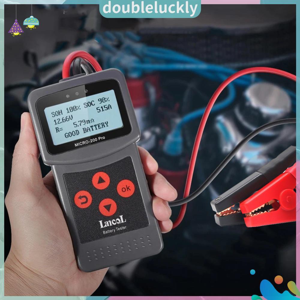 ⚡24ชม.⚡ เครื่องทดสอบแบตเตอรี่รถยนต์พร้อมคลิป เครื่องทดสอบไดชาร์จ 40-2000CCA เครื่องวิเคราะห์แบตเตอรี่ สําหรับรถยนต์และมอเตอร์ไซค์ ซ่อม