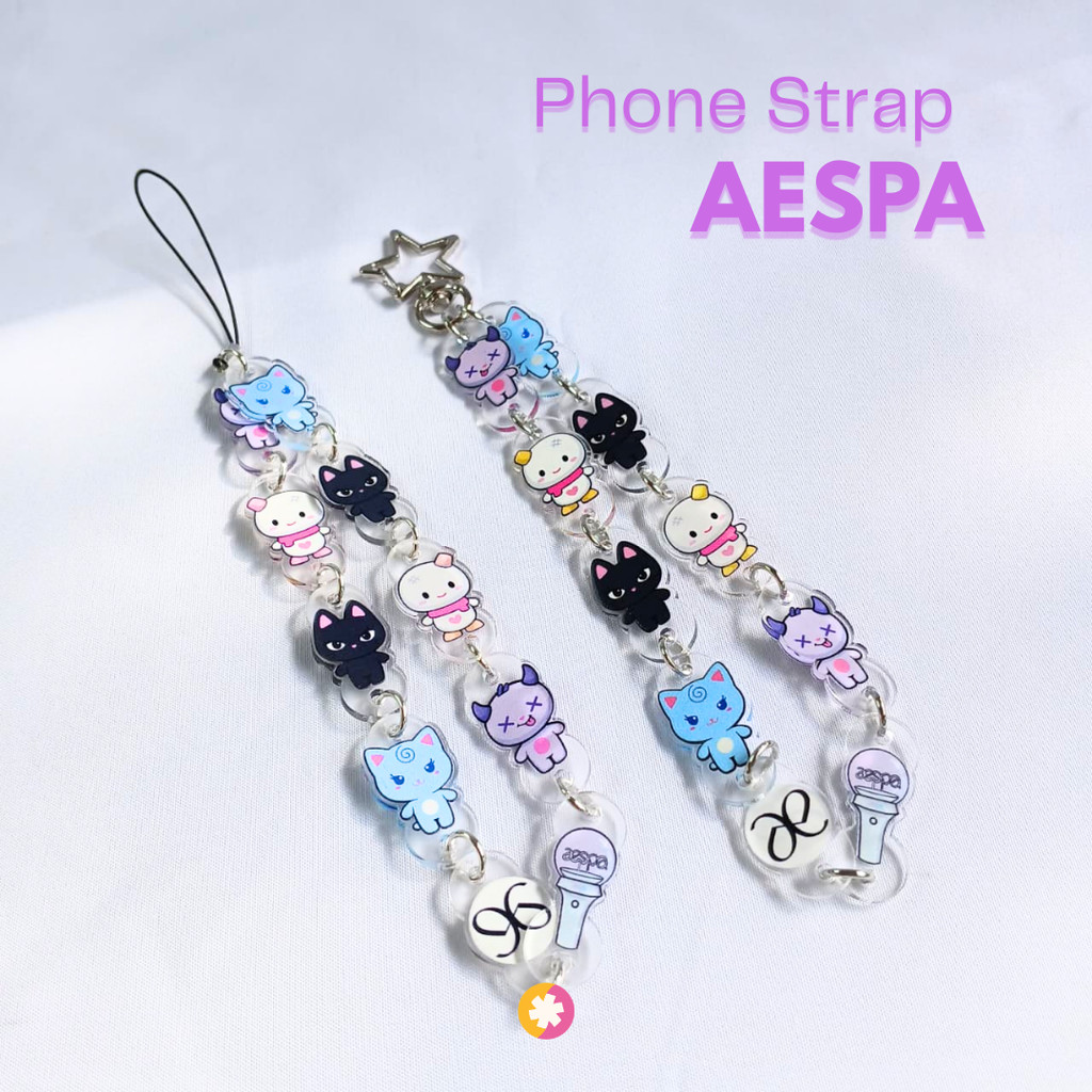 AESPA MY Phone Strap – Phone Strap - KPOP Merch –AESPA Merch Unofficial Merch Fanmade Merch