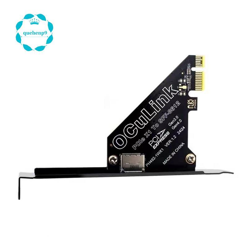 [Fast Q9]PCIe 4.0 X1 ถึง Oculink SFF8611/8612 การ์ดขยายเป็น SFF-8639 U.2 SSD สําหรับกราฟิกการ์ดภายนอ