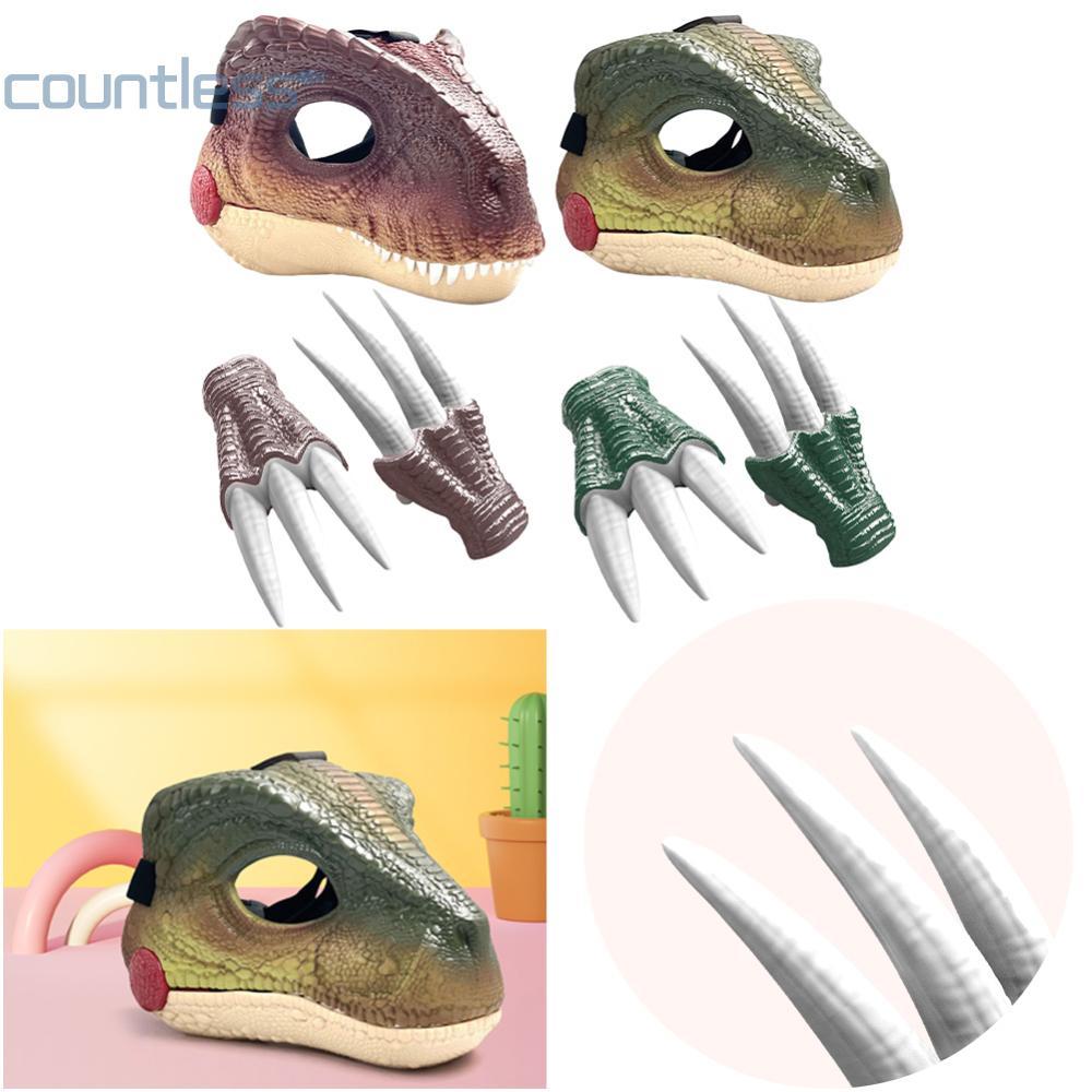 COD หน้ากาก Moving Jaw Dino พร้อมไดโนเสาร์ Scream หน้ากากไดโนเสาร์ 3D Raptor หน้ากากไดโนเสาร์