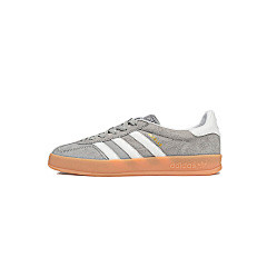 รองเท้าผ้าใบ Adidas Originals Gazelle Indoor สไตล์ retro เยอรมัน สีเทา รหัส ID0978