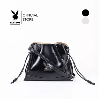 PLAYBOY รุ่น Rebel Bucket Bag กระเป๋าสะพายข้างผู้หญิง รหัสST-BS261PB157 ดีไซน์ทรงถังจีบรูด มี 2 สี