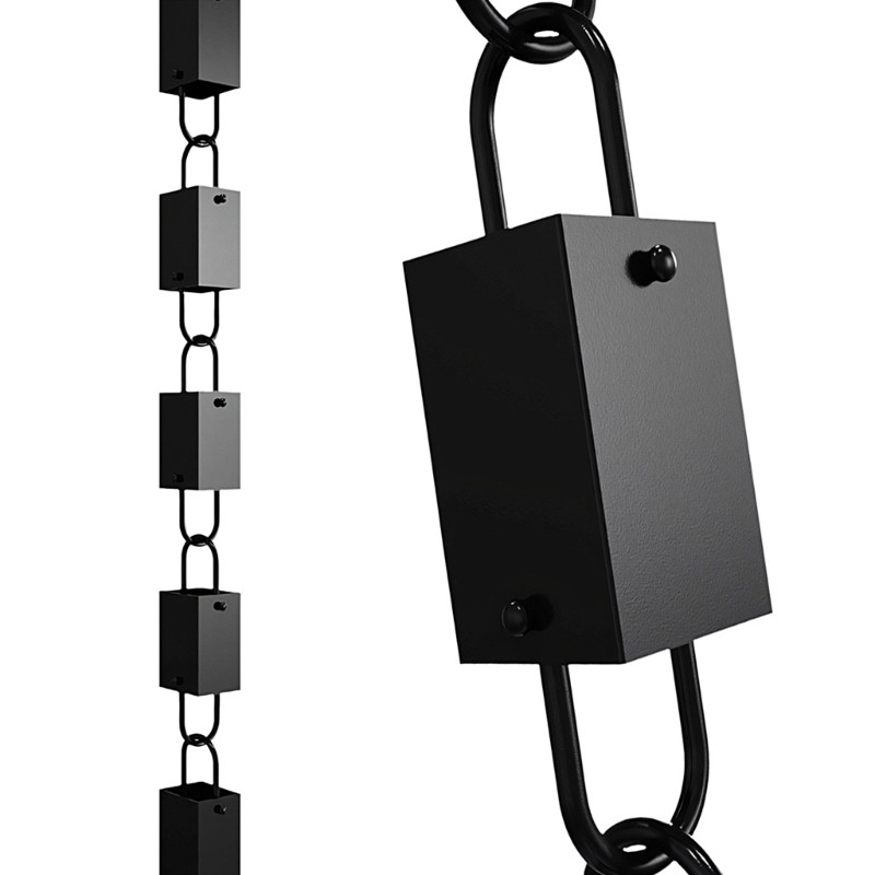 Cozy Rain Chain ชุดถ้วยสี่เหลี่ยม Rain Chain สําหรับ Gutter Rain Chain ถ้วยเปลี่ยน Gutter