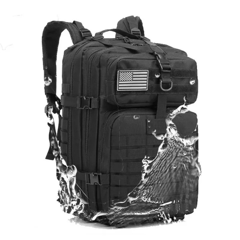 กระเป๋าเป้สะพายหลังผู้ชาย 50L/30L กันน้ำ สำหรับเดินป่าและแคม핑