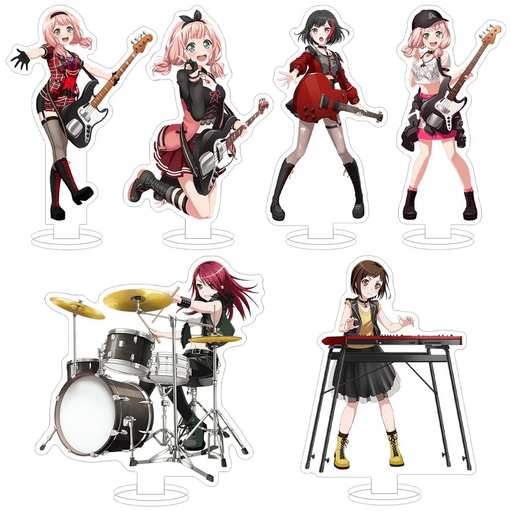 Standee BanG Dream อะนิเมะรุ่น Afterglow Mitake Ran Aoba Moca Uehara Himari Hazawa Tsugimi mica ตกแต