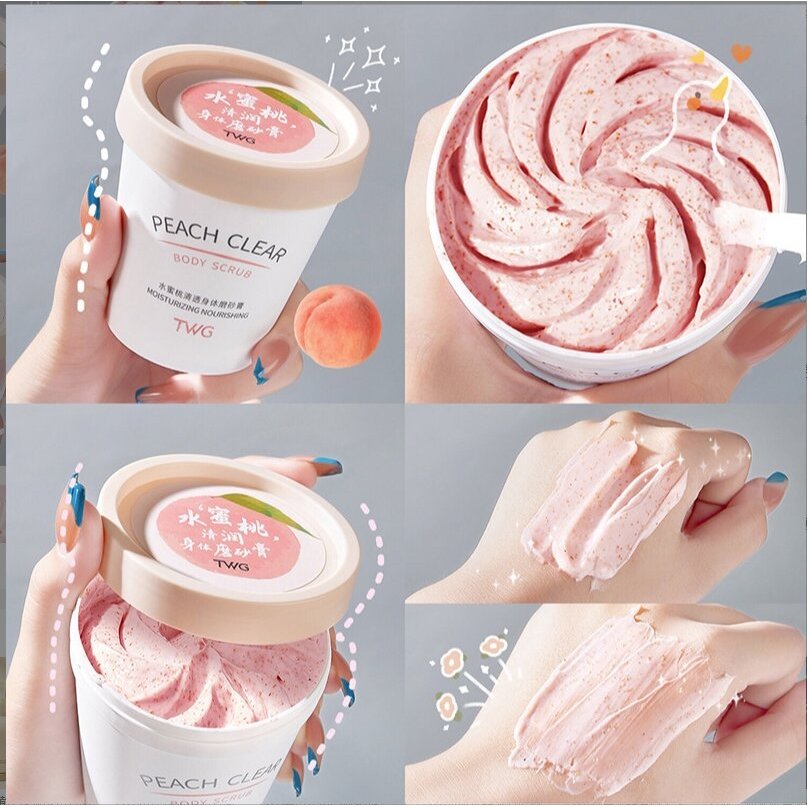 100g Face Body Skin Scrub Deep Cleansing Face Scrub Exfoliating Hydrating Scrub Cream Mud Exfoliatin