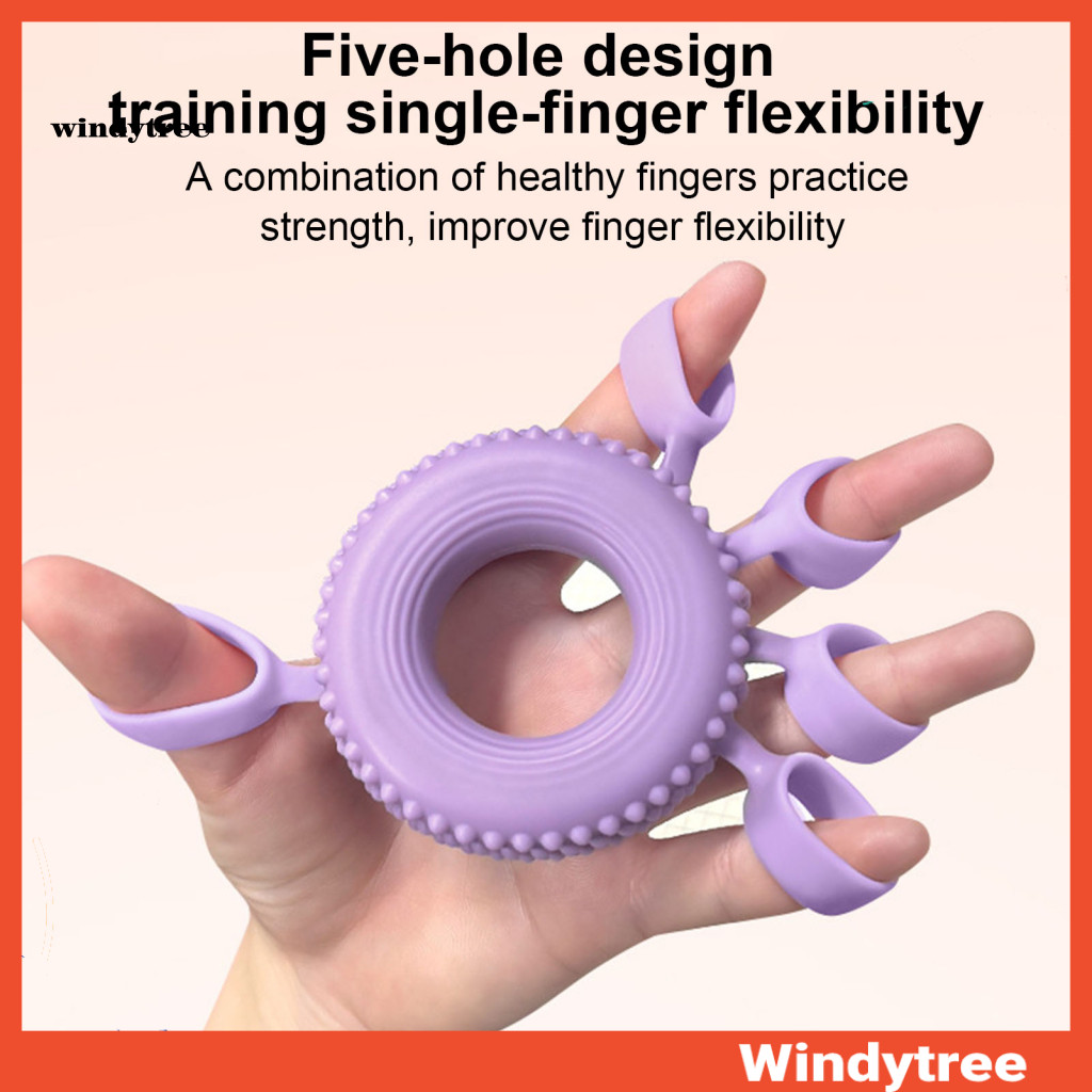 Grip Strengthener Ring แบบพกพาจากซิลิโคน เพื่อฝึกกล้ามเนื้อมือและข้อมือ