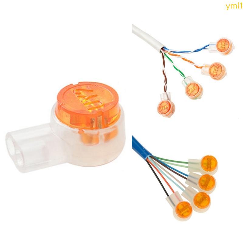 Yml1 100 ชิ้นชุด K2 Connector ลวด Splice Connector สายไฟโทรศัพท์สาย UY2