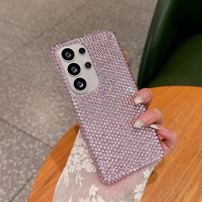 SAMSUNG Bling 3DประกายRhinestoneเคสโทรศัพท์สําหรับSamsung Galaxy S26 Ultra S26 Plus S25 Ultra S24 S23 S22 Ultra Plusเพชรเต็มอะคริลิคกันกระแทกฝาครอบป้องกัน