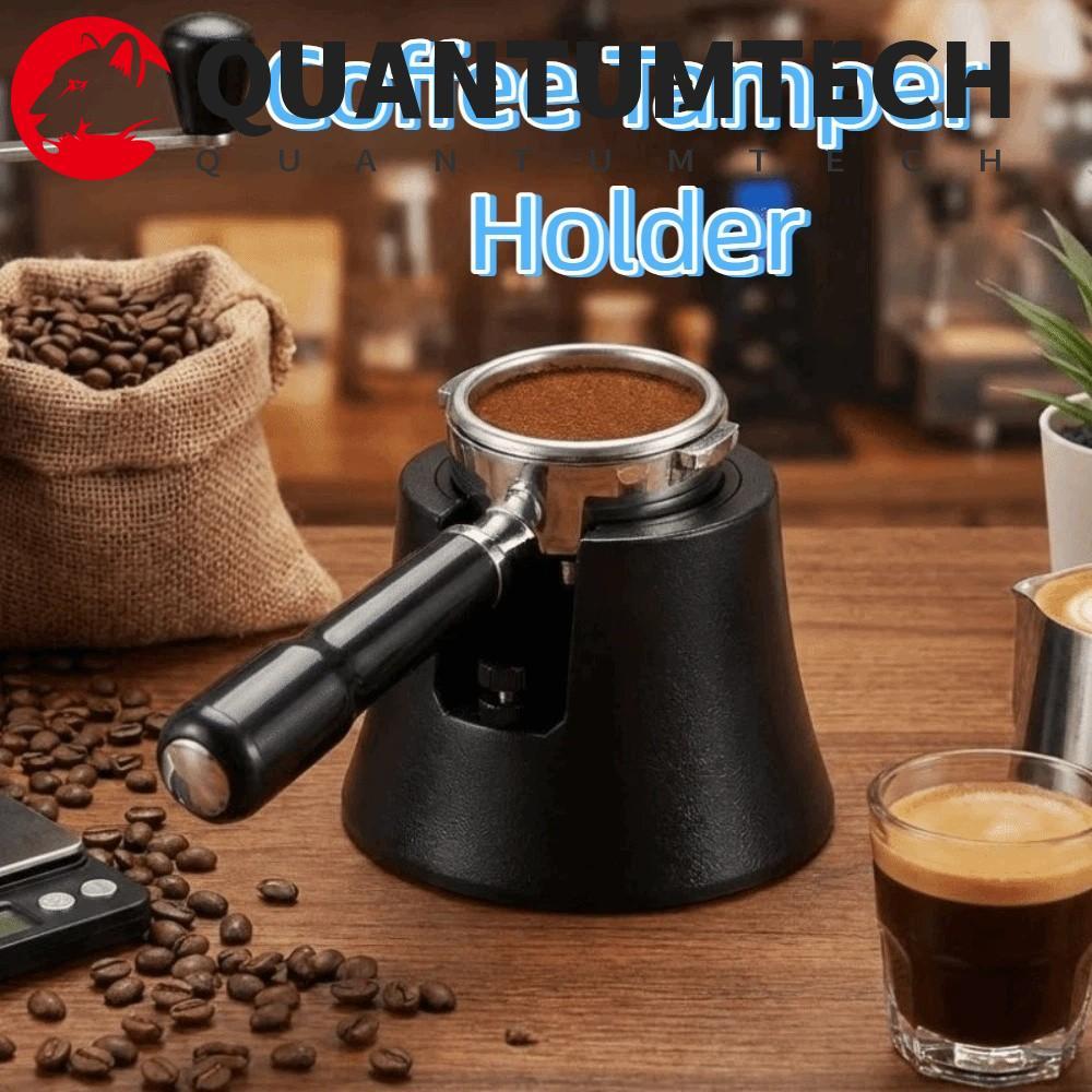 QUANTUMTECH ที่วางแทมเปอร์กาแฟ, 51/53/58 MM ฐานกันลื่น Espresso Handle Holder, ปรับความสูงได้ Univer