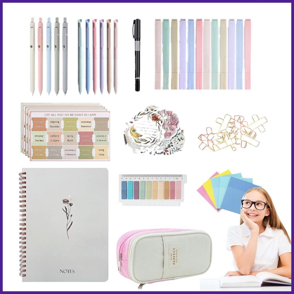 Bible Index Tabs Bible Labels Tabs Writable Sticky Notes Highlighters ปากกา Decals สําหรับโรงเรียนบ้