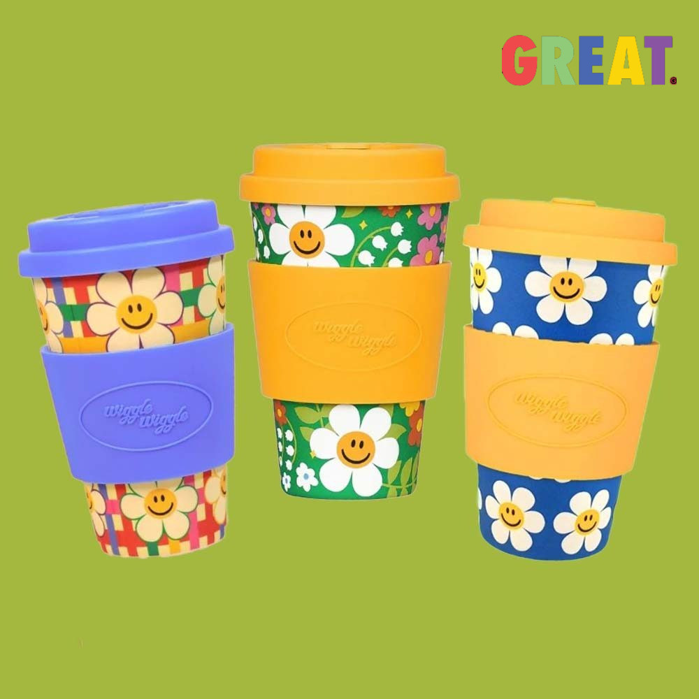 Wiggle Wiggle Bamboo Mug Cup 400ml แก้วน้ำ แก้วเยื่อไผ่ แก้วมัคลายน่ารัก