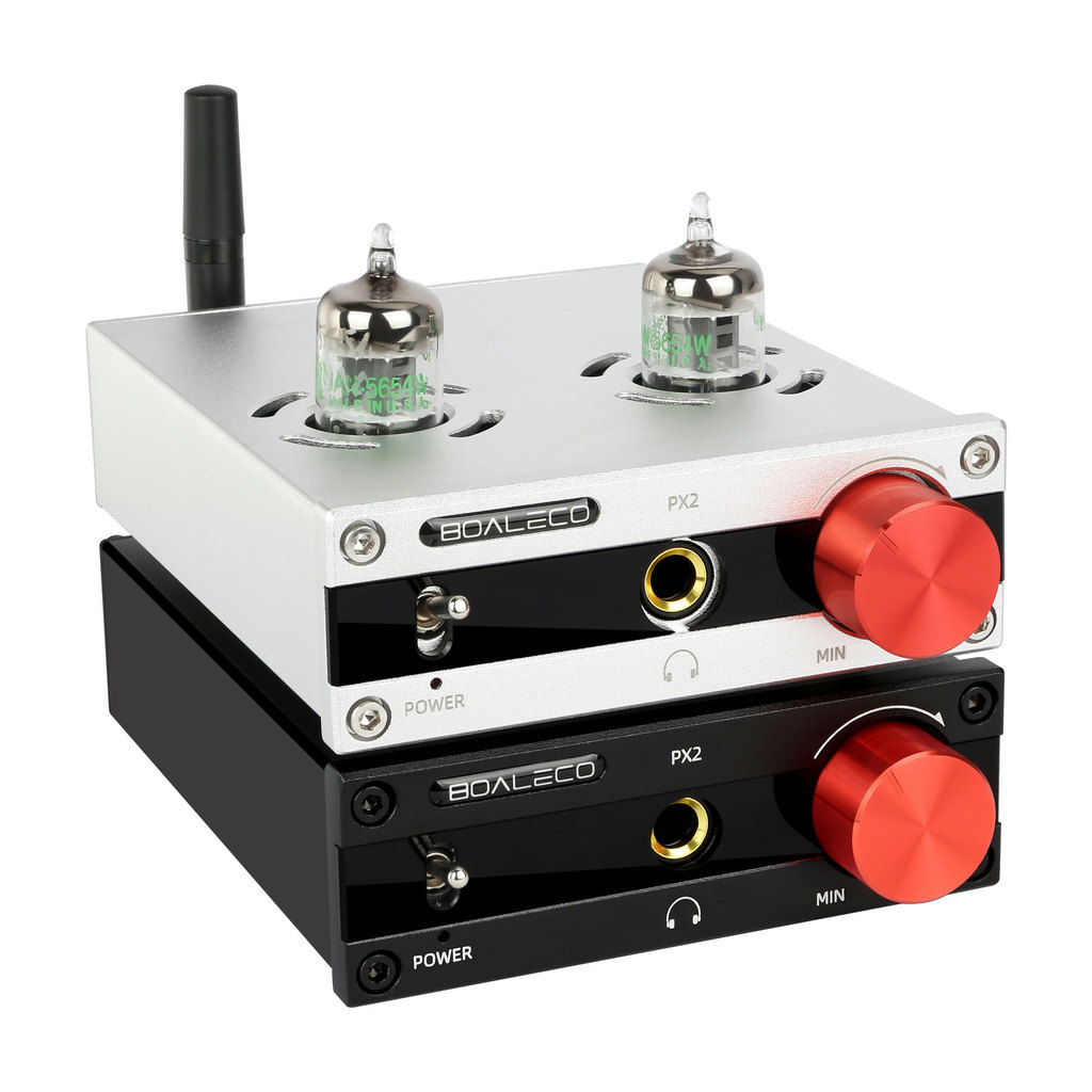 BOALECO PX2 หลอดเครื่องขยายเสียงหูฟัง GE5654W หลอด HIFI QCC3031 บลูทูธ 5.0 APTX HD high-thrust เครื่