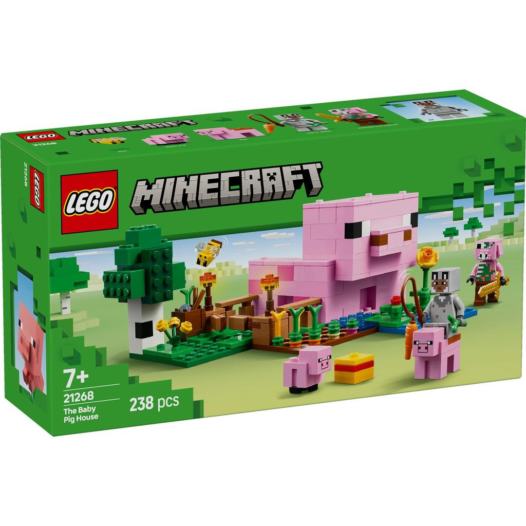 LEGO 21268 (Minecraft) The Baby Pig House (238 Pieces) [Brick MOM]
