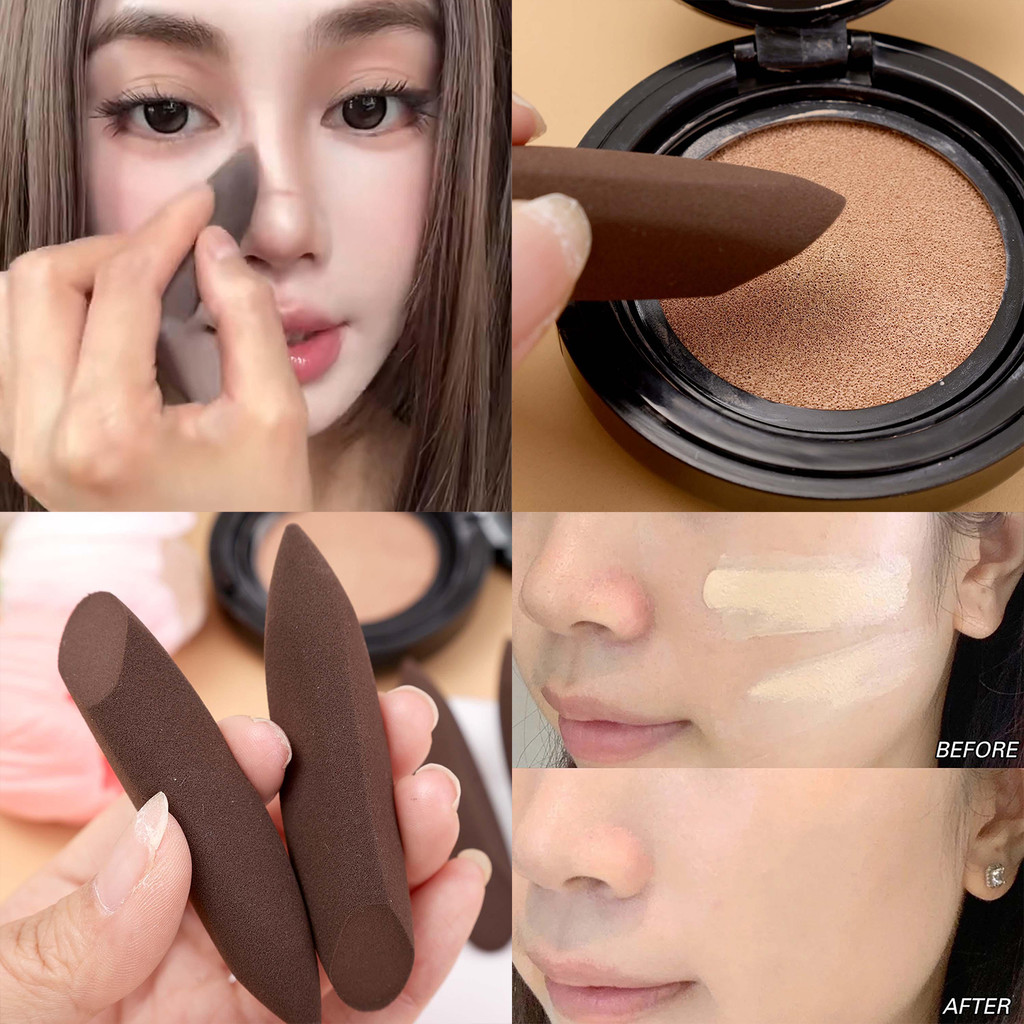 1/2/3/4/5PCS - Mini Magic ปากกาแต่งหน้าฟองน้ําเปียกแห้ง Dual ใช้, Precision คอนซีลเลอร์ Contour เครื