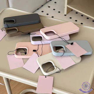 เคสไอโฟน11ยอดขาย เคส ซิลิโคอนเหลวป้องกันล้ม สีธรรมดา สำหรับ IPhone 11 17 15 13 12 14 16 Pro Max 12 Pro 14 15 16 Plus 16E