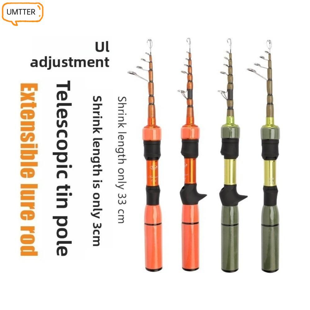UMTTER UL Fishing Rod, Ultra-Fast Action Compact Contraction Bass Fishing Rod, Anti-Impact Guide ควา