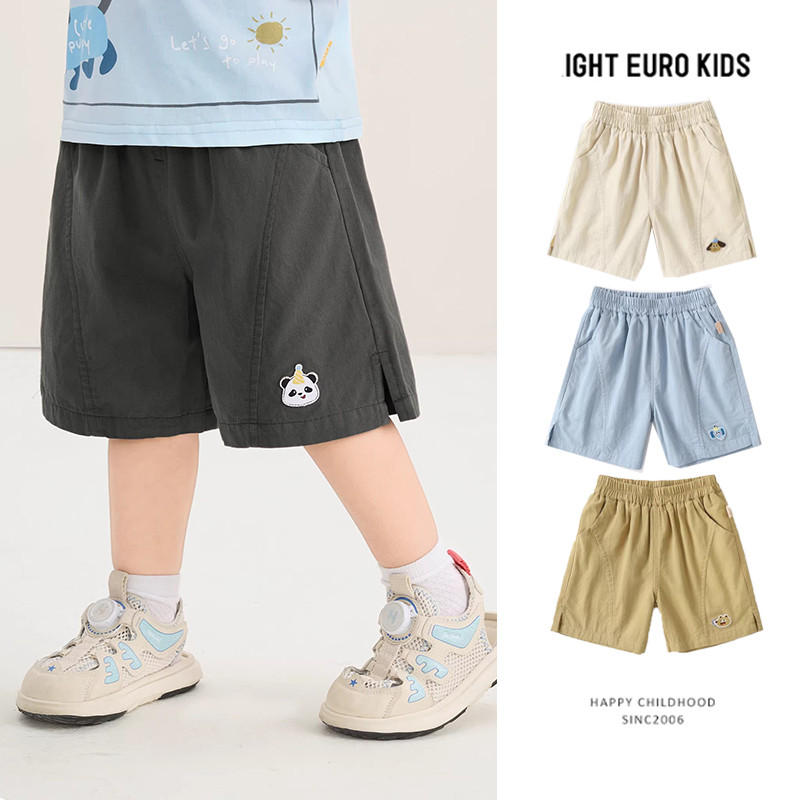 [73-120] เด็กชายกางเกงขาสั้นทอสบายๆเสื้อผ้าฤดูร้อนเด็กรูปแบบใหม่เสื้อผ้าฤดูร้อนเด็กสาวกางเกงบาง ย10685