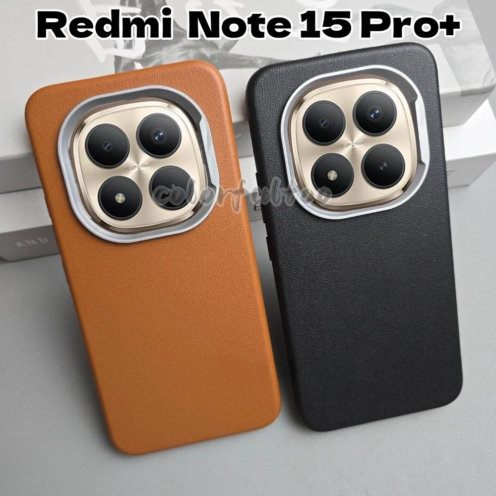 Redmi Note15 2026สําหรับRedmiหมายเหตุ15 14 Pro Plus + 15Pro + Note14ProสีทึบMatte Litchiเนื้อหนังเคสโทรศัพท์สําหรับNote15Pro 4G 5G Soft TPU Slimกันกระแทกปกหลัง
