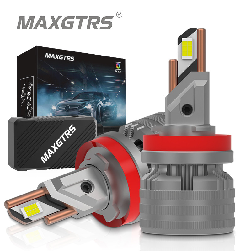 Maxgtrs 2x รถบรรทุก LED ไฟหน้า 12-60V H1 H7 H4 9003 HB2 H8 H11 HB3 9005 HB4 9006 9012 140W 24000lm ร