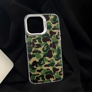 แฟชั่นCamouflageสําหรับiPhone 11Pro 16 15 14 13 Pro Max 12Mini XS XR 7 8 Plusปลอกกันกระแทกฝาครอบกันฝุ่น