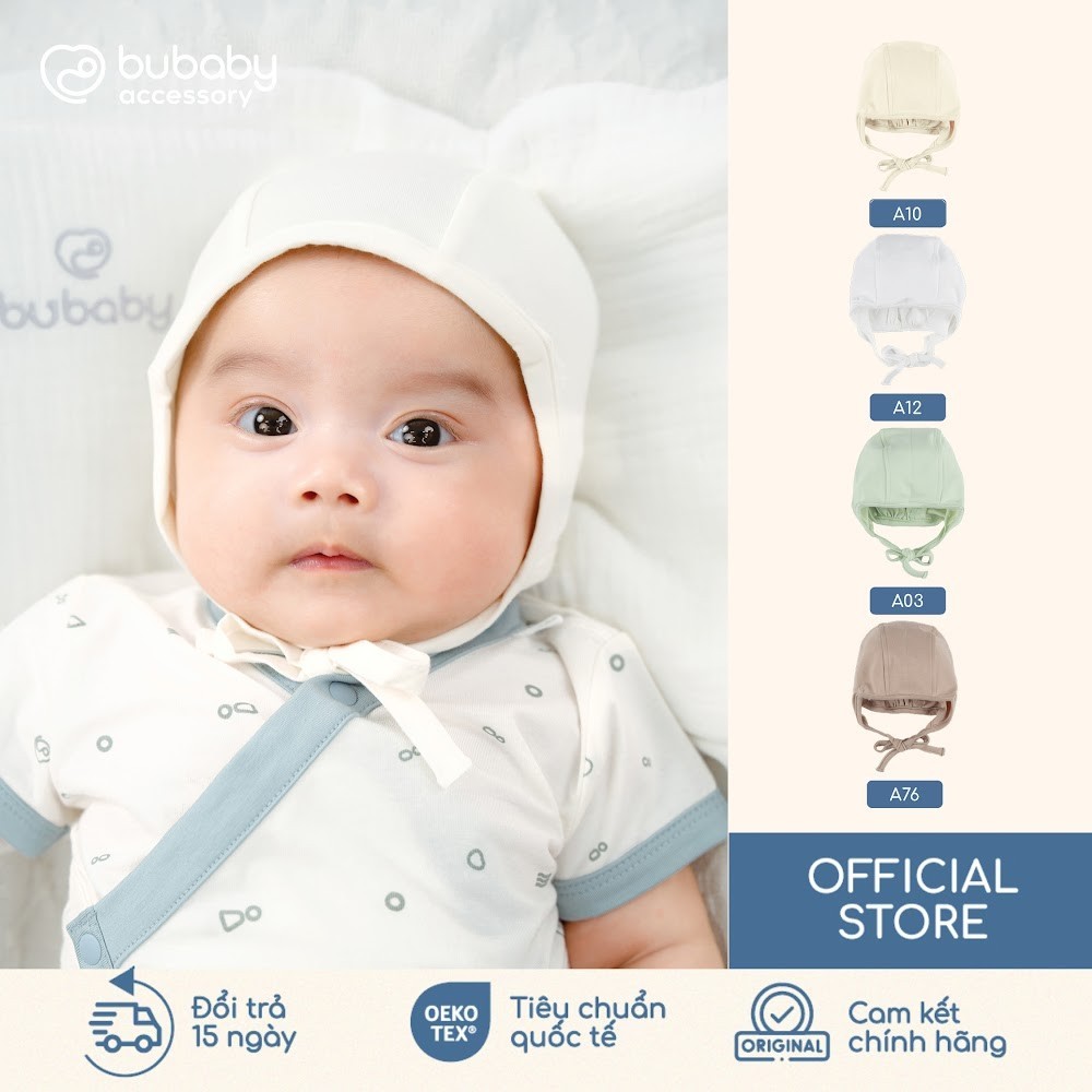 BU Baby (1M-6M) Bubaby Cotton ACT หมวกแบบผูก194302 | เครื่องประดับแท้
