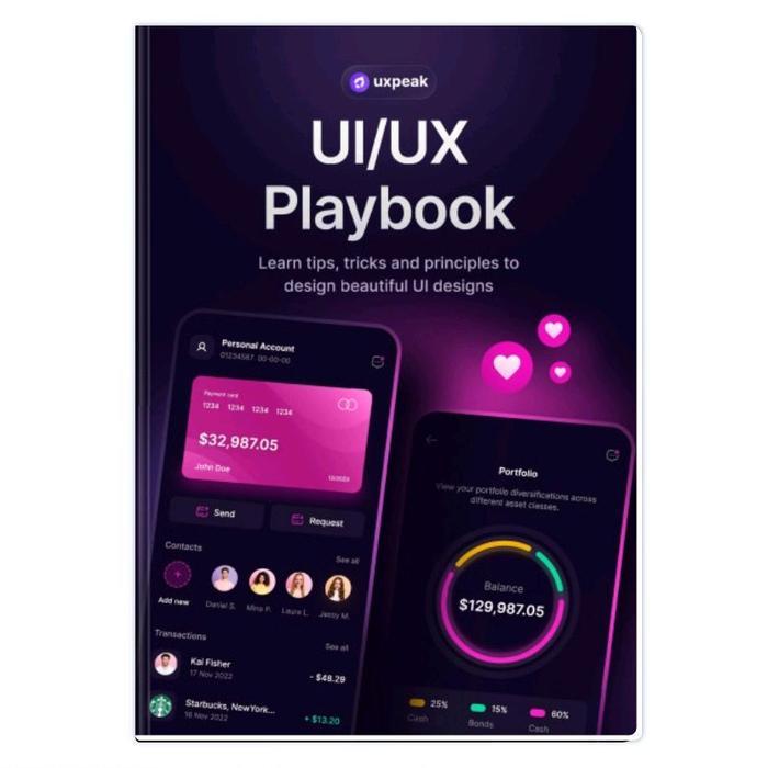 UXPeak. หนังสือเล่น UI-UX เรียนรู้วิธีออกแบบการออกแบบ UI ที่สวยงาม 2024