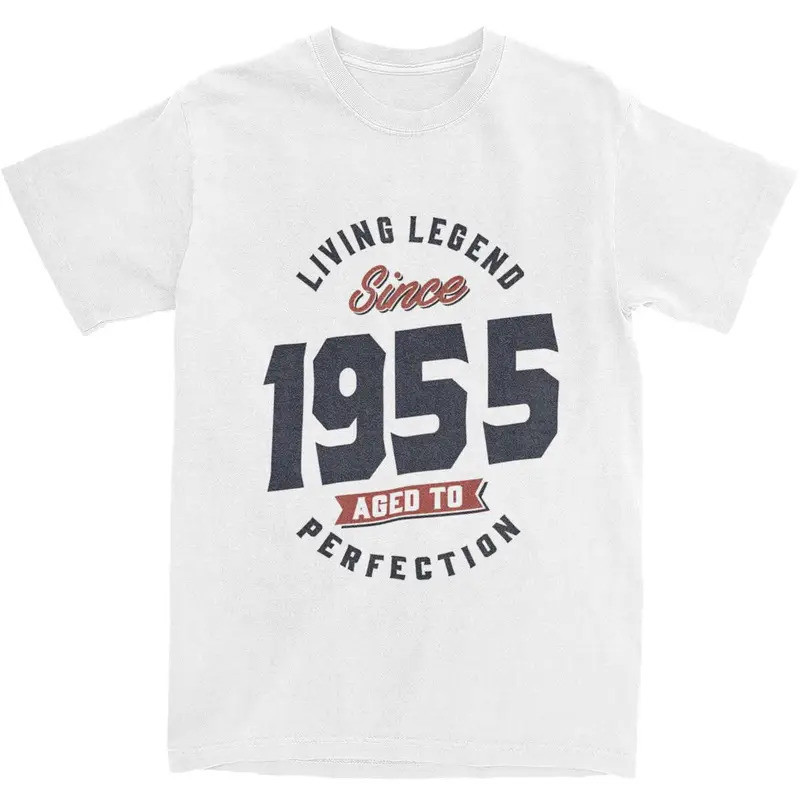 Adult Living Legend Since 1955 70th Birthday Gift T Shirt For Unisex Pure Cotton Tee Shirt Short Sle