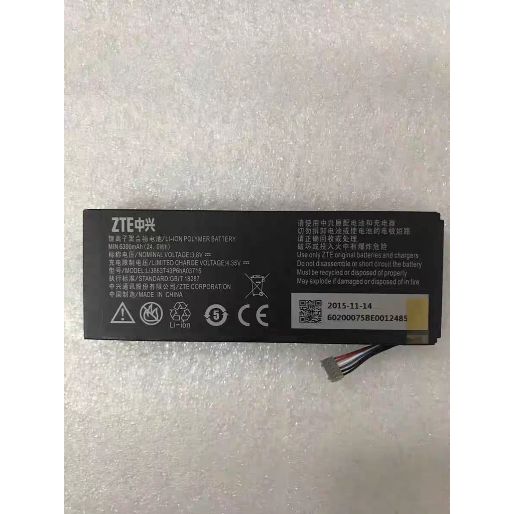 ZTE MF97V SPro2 โปรเจคเตอร์แบตเตอรี่เดิม Li3863T43P6HA03715 แบตเตอรี่ของแท้